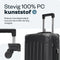 Pathsail® Handbagage Reiskoffer 40L - ABS - Lichtgewicht Trolley - TSA slot & Spinner wielen - Extra sterke rits met voorvak - Zwart