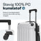 Pathsail® Handbagage Reiskoffer 40L - ABS - Lichtgewicht Trolley - TSA slot & Spinner wielen - Extra sterke rits met voorvak - Silver