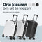 Pathsail® Handbagage Reiskoffer 40L - ABS - Lichtgewicht Trolley - TSA slot & Spinner wielen - Extra sterke rits met voorvak - Silver