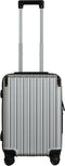 Pathsail® Handbagage Reiskoffer 40L - PC - Lichtgewicht Trolley - TSA slot & Spinner wielen - Extra sterke rits met voorvak - Silver
