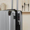 Pathsail® Handbagage Reiskoffer 40L - PC - Lichtgewicht Trolley - TSA slot & Spinner wielen - Extra sterke rits met voorvak - Silver