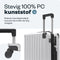 Pathsail® Handbagage Reiskoffer 40L - PC - Lichtgewicht Trolley - TSA slot & Spinner wielen - Extra sterke rits met voorvak - Silver