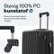 Pathsail® Handbagage Reiskoffer 40L - PC - Lichtgewicht Trolley - TSA slot & Spinner wielen - Extra sterke rits met voorvak - Zwart
