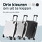Pathsail® Handbagage Reiskoffer 40L - PC - Lichtgewicht Trolley - TSA slot & Spinner wielen - Extra sterke rits met voorvak - Silver