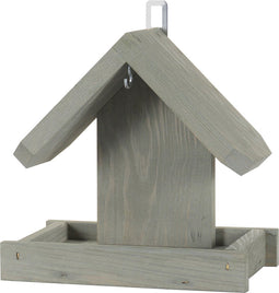 Patkar Vogelvoederhuisje - Nice - Vogelvoederplek - Grijs - Hangend - Vetbolhouder