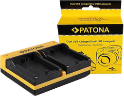 PATONA Dual Charger for Canon LP-E5 EOS 1000D 450D 500D
