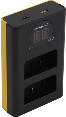 Patona Dual LCD USB lader voor Nikon EN-EL25