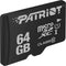 Patriot Memory PSF64GMDC10 flashgeheugen 64 GB MicroSDXC UHS-I Klasse 10
