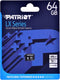 Patriot Memory PSF64GMDC10 flashgeheugen 64 GB MicroSDXC UHS-I Klasse 10