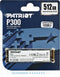 Patriot P300P512GM28 P300 SSD, 512GB, M.2 2280, PCIe NVMe Gen3 x 4, 1700/1100 MB