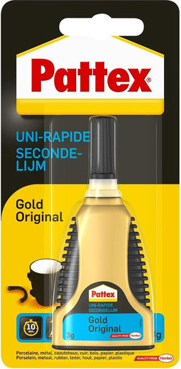 Pattex Gold 3 g Unieke Doseerfles - Secondelijm - Alleslijm - Multilijm - Seconde lijm Alles lijm Multi lijm