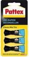 Pattex Mini-Trio 3x1 g Secondelijm Superlijm | Alleslijm & Multilijm voor alle Toepassingen | Seconde Lijm voor Universeel Gebruik.