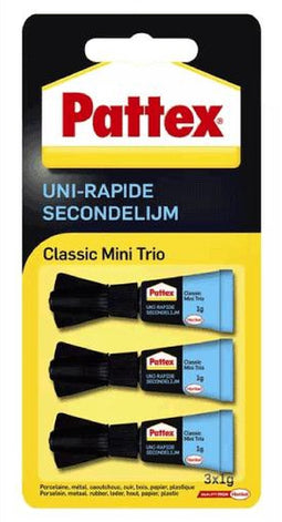 Pattex Pattex 3 mini trio secondelijm klassiek
