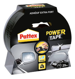 Pattex - Plakband pattex power e 50mmx25m zwart | 6 stuks
