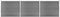 vidaXL - Schuttingpanelenset - 699x146 - cm - HKC - zwart