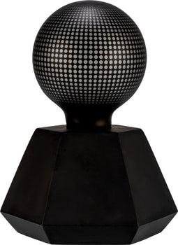 Pauleen Black Flare - Tafellamp - 2xAA - zwart - beton - glas -