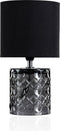 Pauleen Crystal Glow - Tafellamp - E14 - zwart - grijs- textile - glass - kristallook -
