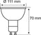 Paulmann 28514 LED QPAR111 4W GU10 230V 2700K 24°