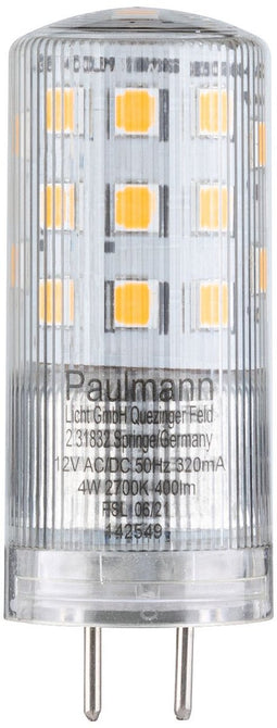 Paulmann 28833 LED-lamp Energielabel F (A - G) GY6.35 4 W Warmwit (Ø x h) 18 mm x 50 mm 1 stuk(s)