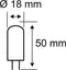 Paulmann 28833 LED-lamp Energielabel F (A - G) GY6.35 4 W Warmwit (Ø x h) 18 mm x 50 mm 1 stuk(s)