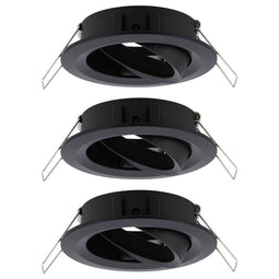 Paulmann 92487 EBL Choose Inbouwring Set van 3 stuks 10 W Zwart (mat)