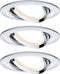 Paulmann 93488 Nova Inbouwlamp Set van 3 stuks LED LED 18 W Chroom (glanzend)