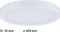 Paulmann Abia - Plafonnière - Wit mat - LED-paneel - 300mm - 22W - rond - plat -