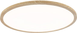 Paulmann Atria Shine Wood - IP44 - Plafonniere - 3000K - 420mm - Houtlook - rond -
