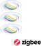 Paulmann Base inbouwspot - wit - Set van 3 - Zigbee - Coin - RGBW