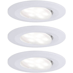 Paulmann Calla LED-inbouwlamp voor badkamer Set van 3 stuks 19.5 W IP65 Wit (mat)