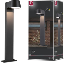 Paulmann Capea Padverlichting - IP44 - 50cm - 3000K - Antraciet - Aluminium