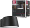 Paulmann Capea Wandlamp - IP44 - 3000K - 6W - Antraciet - Aluminium - Tuin - buiten -