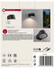 Paulmann Capea Wandlamp - IP44 - 3000K - 6W - Antraciet - Aluminium - Tuin - buiten -