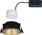Paulmann Cole inbouwspot - zwart/goud mat- LED - 3-traps dimbaar - 2700K - warmwit