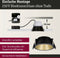 Paulmann Cole inbouwspot - zwart/goud mat- LED - 3-traps dimbaar - 2700K - warmwit