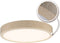 Paulmann Cosara LED Paneel - beige - rond - Plafonniere - IP44 - 15W - 3000K - 300mm