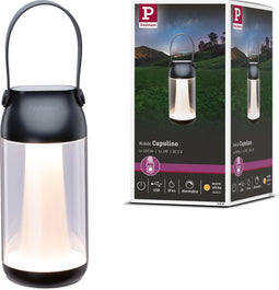 Paulmann Cupulino - Tafellamp - dimbaar - mobiele Accu Lamp - IP44 - laadbaar met USB -