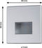 Paulmann Edge - Inbouwwandlamp - chroom mat - incl. verlichtingsmiddel - 5.5 cm - 2700 K -