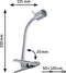 Paulmann Finja - Klemlamp - Chroom - Klemspot - GU10 -