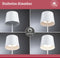 Paulmann Gilo - Tafellamp - mobiele - IP44 - 2700K - dimbaar - USBC - wit - kunststof/metaal