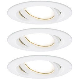Paulmann Inbouwlamp voor badkamer Set van 3 stuks 18 W Wit (mat)