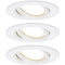 Paulmann Inbouwlamp voor badkamer Set van 3 stuks 18 W Wit (mat)