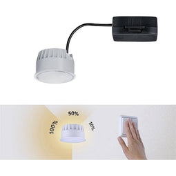 Paulmann LED Coin Nova LED-inbouwlamp voor badkamer Energielabel: F (A - G) LED Satijn