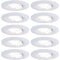 Paulmann LED-inbouwlamp voor badkamer Set van 10 stuks 60 W Wit (mat)