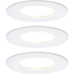 Paulmann LED-inbouwlamp voor badkamer Set van 3 stuks 18 W Wit (mat)