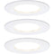 Paulmann LED-inbouwlamp voor badkamer Set van 3 stuks 18 W Wit (mat)