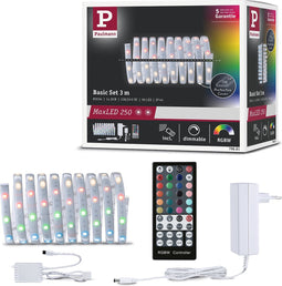 Paulmann MaxLED 250 - basisset - gecoat - 3m - IP44 - RGBW - Protect Cover - én systeem – maximale mogelijkheden