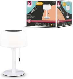 Paulmann Mobile Solar Bartja - Tafellamp - tabel - IP44 - 2700K - USB-C - batterij - wit
