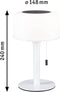 Paulmann Mobile Solar Bartja - Tafellamp - tabel - IP44 - 2700K - USB-C - batterij - wit