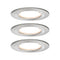 Paulmann Nova Inbouwlamp voor badkamer Set van 3 stuks LED LED 18 W IP44 IJzer (geborsteld)